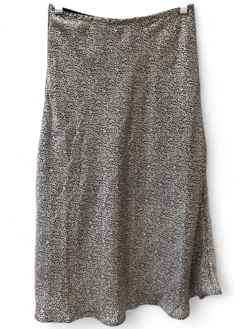 Black and white midi skirt